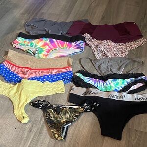 PINK Victoria's Secret Multicolor Panties Collection
